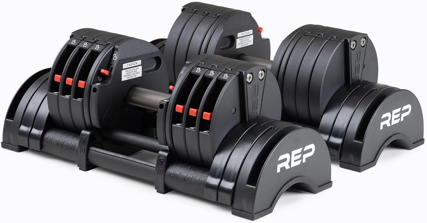 REP Quickdraw Adjustable Dumbbells - Versatile 5-60 lb Range