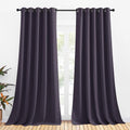 Greyish Purple Blackout Curtains 2 Panels 70 x 108 in - Thermal Drapes