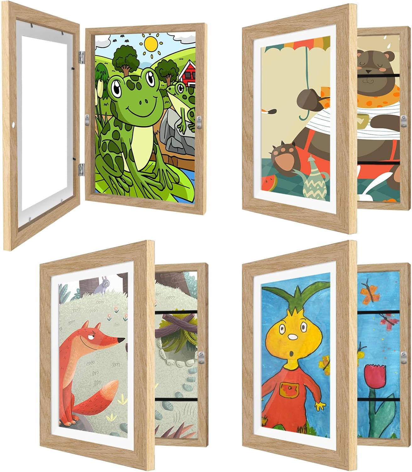 4 Pack Kids Art Frames for Displaying Children's Artwork