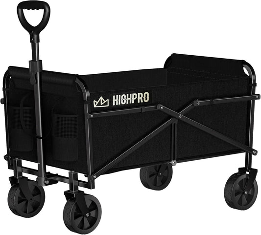 Highpro Heavy Duty Folding Wagon - Portable & Versatile