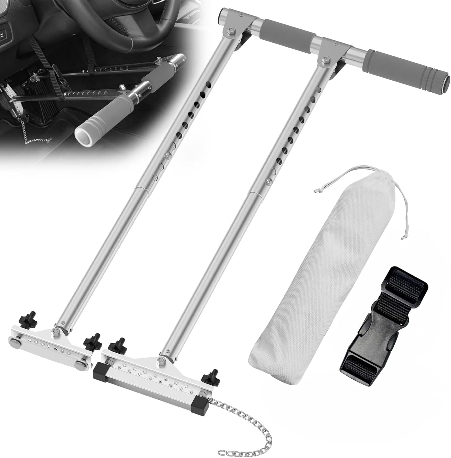 Car Hand Controls Device for Disabled Drivers - Portable Aid