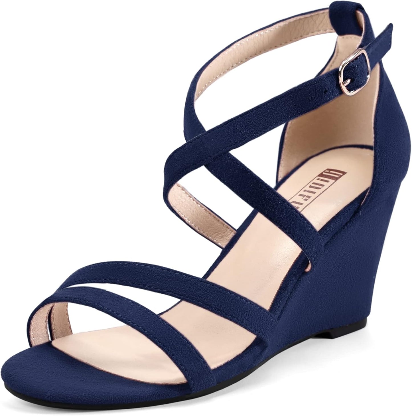 IDIFU Women's 3 Inch Strappy Wedge Sandals for Any Occasion