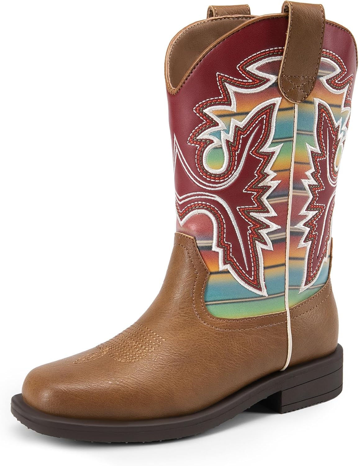 Boys Girls Cowboy Boots Toddler Mid Calf Western Style Boots