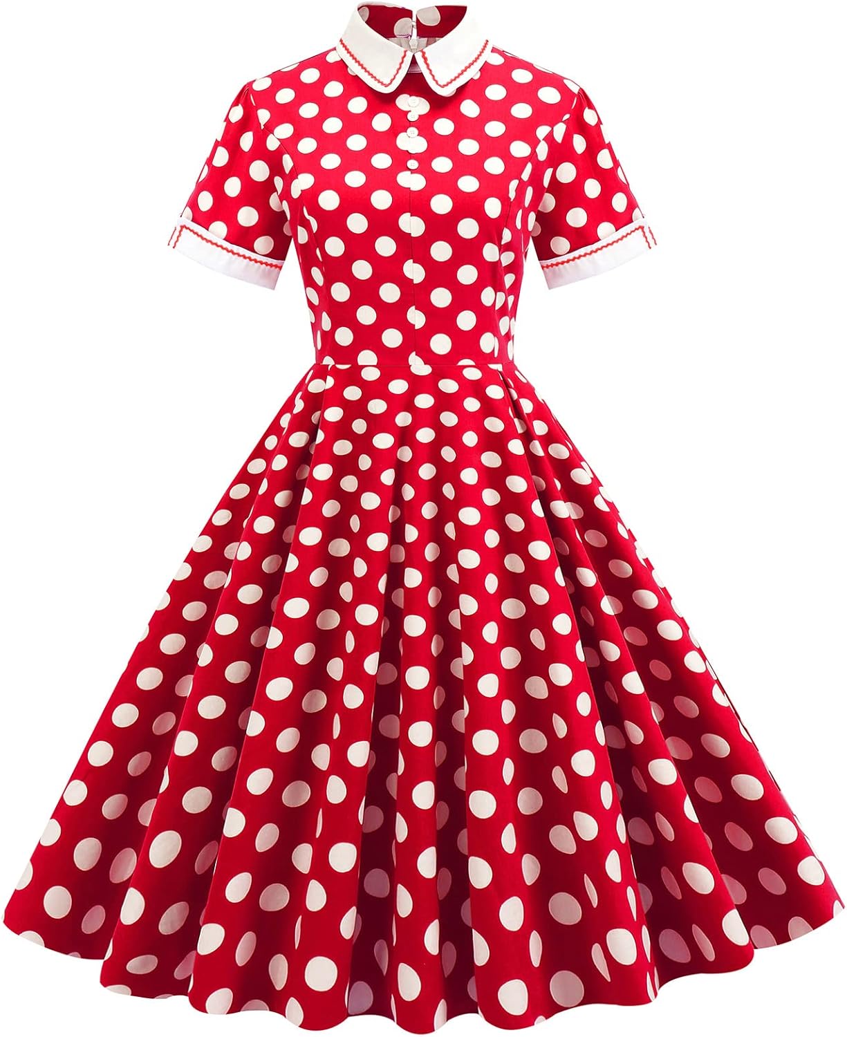 Vintage 1950s Retro Cocktail Party Swing Dress for Women