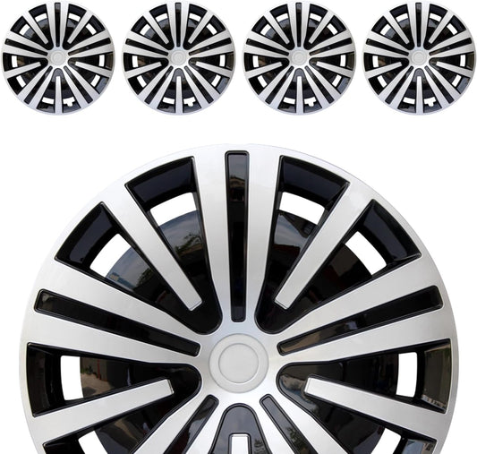 Universal 15-Inch Hubcap Wheel Cover Set of 4 for Cars and SUVs