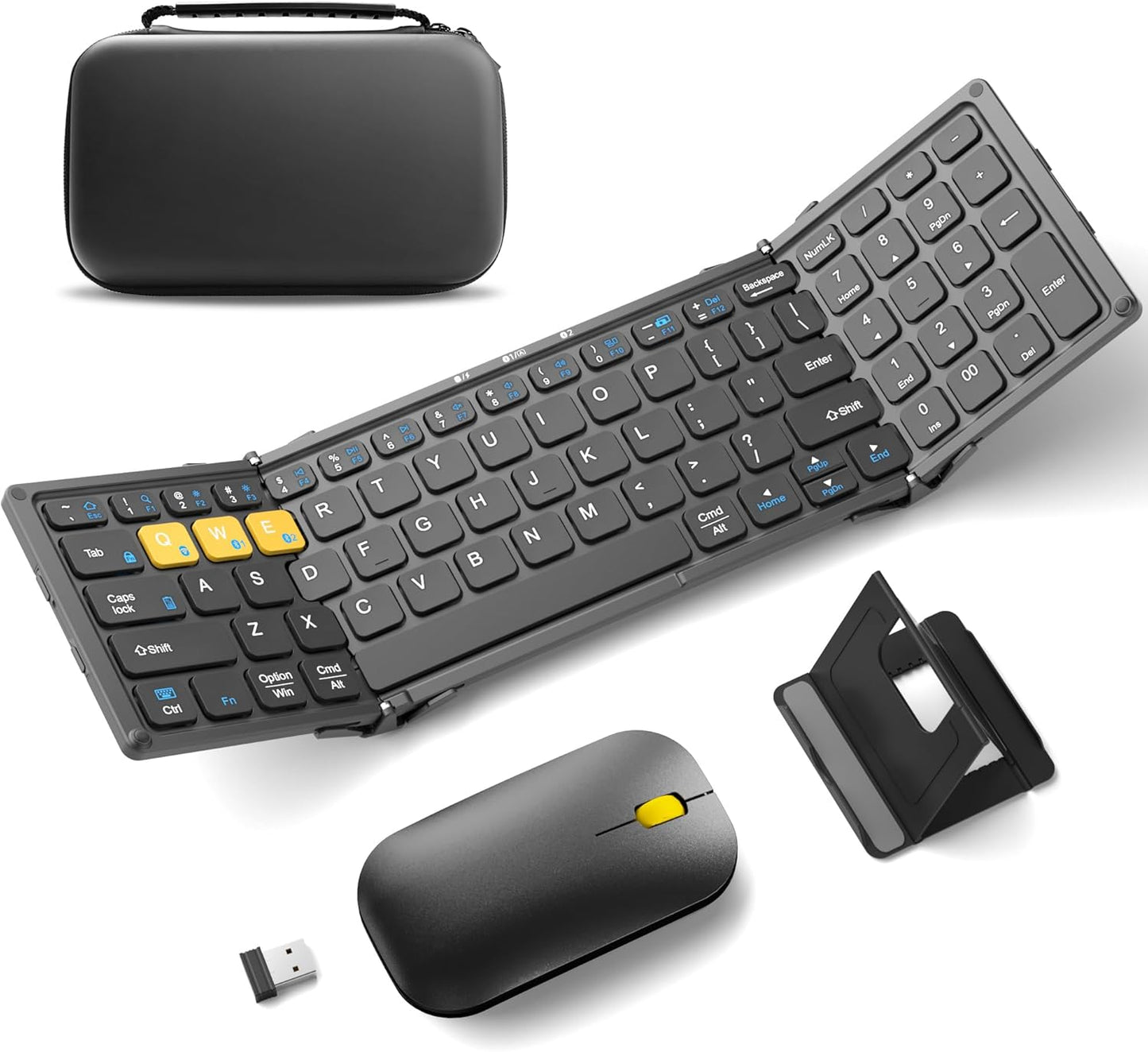 Foldable Bluetooth Keyboard & Mouse Combo - Ultimate Portability!