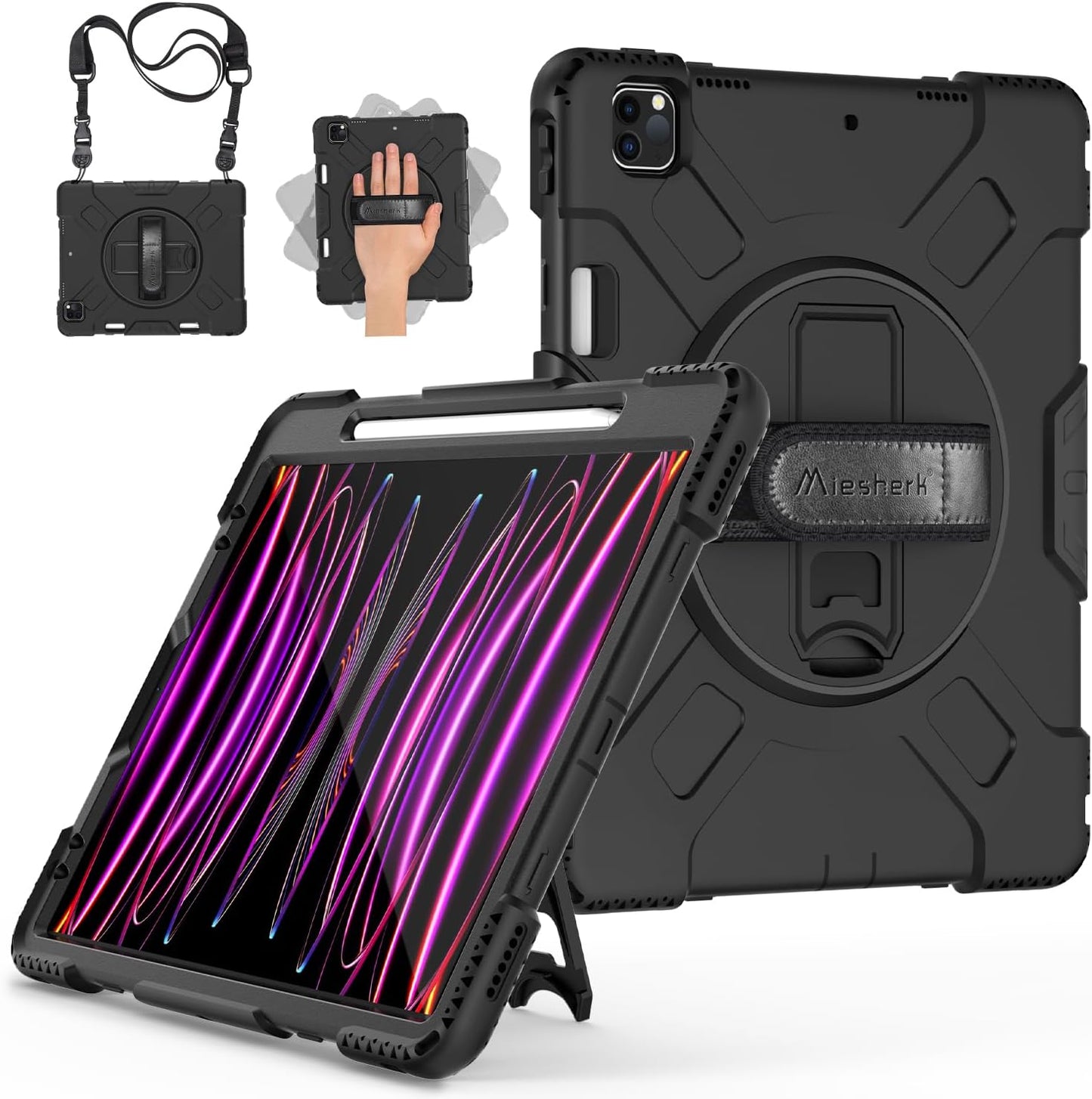 Miesherk iPad Pro 12.9 Case - Military Grade Shockproof Design