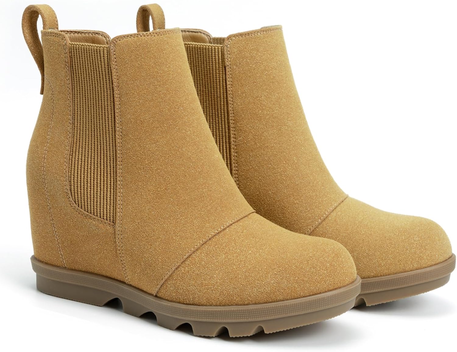 Athlefit Women's Wedge Boots for Stylish Comfort and Stability