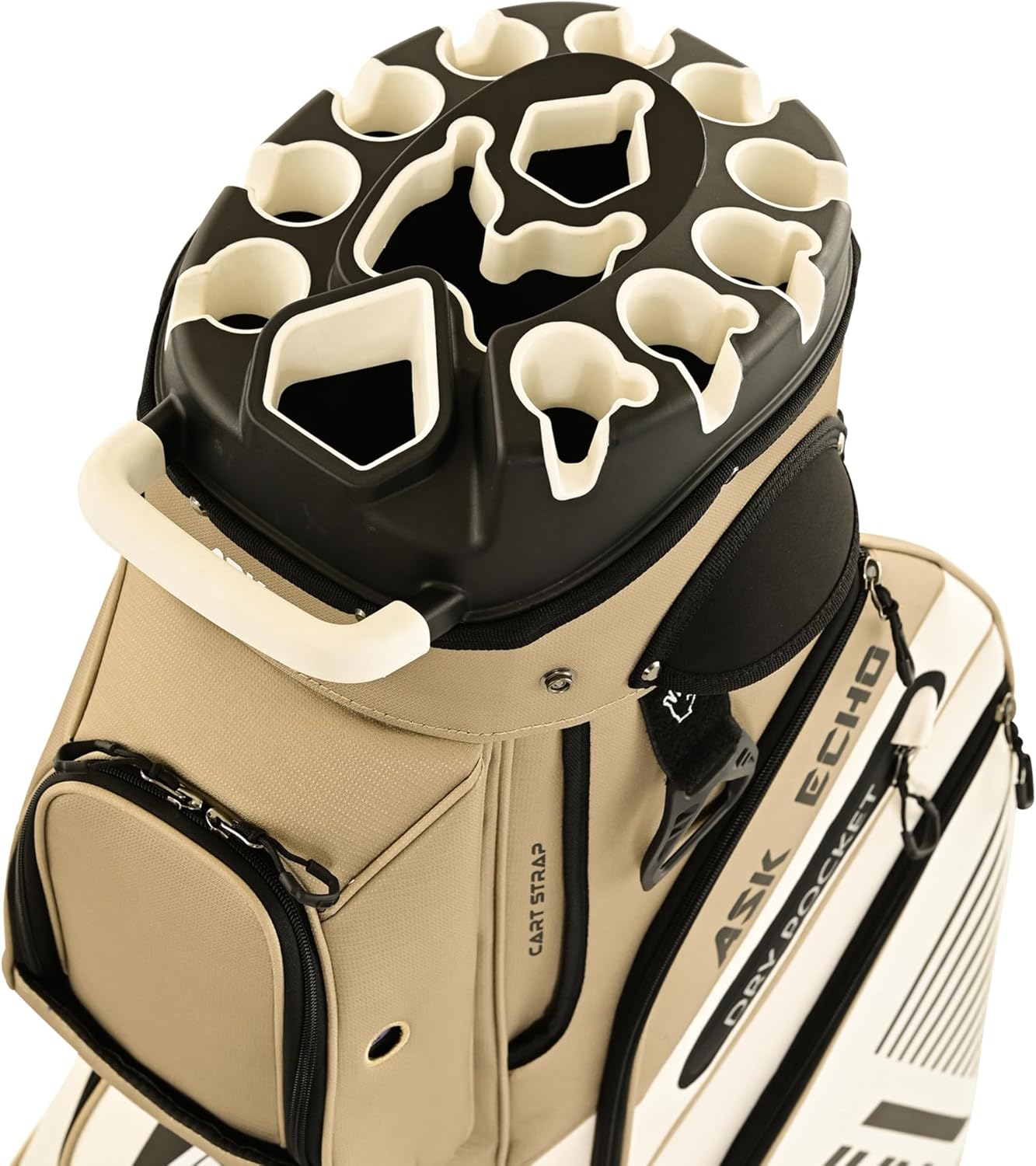 2024 T-Lock Golf Cart Bag with 14 Way Organizer Divider Top