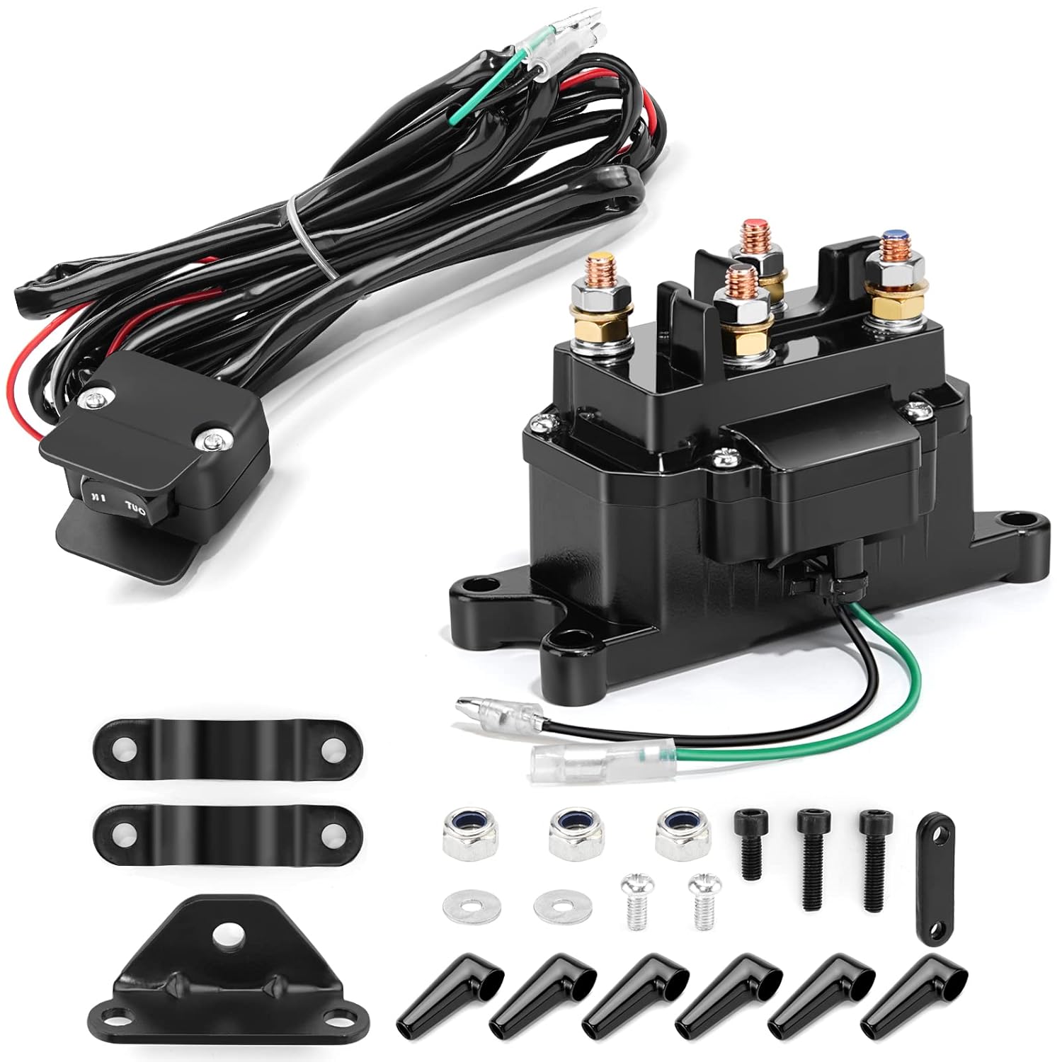 12V 250A Winch Solenoid Relay Contactor for ATV UTV Trucks
