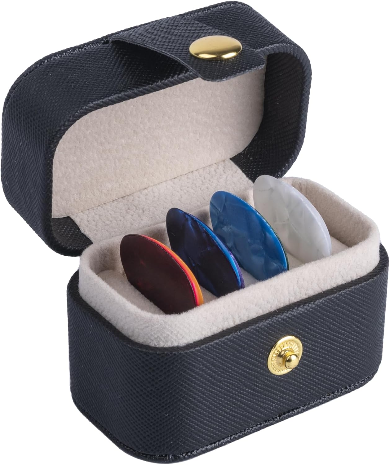 Leather Guitar Pick Holder with 10 Picks - For Ultimate Convenience!