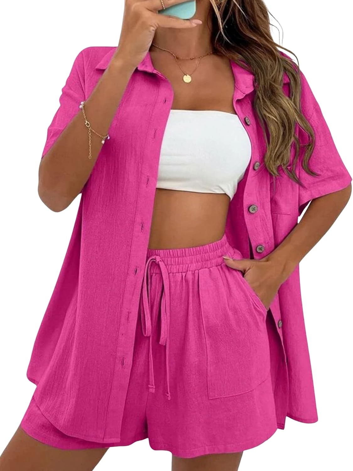 SeekMe Linen Short Sets for Women - Perfect Summer Outfits