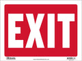 BAZIC Exit Sign 12x16 Vinyl Plastic - Waterproof Indoor/Outdoor