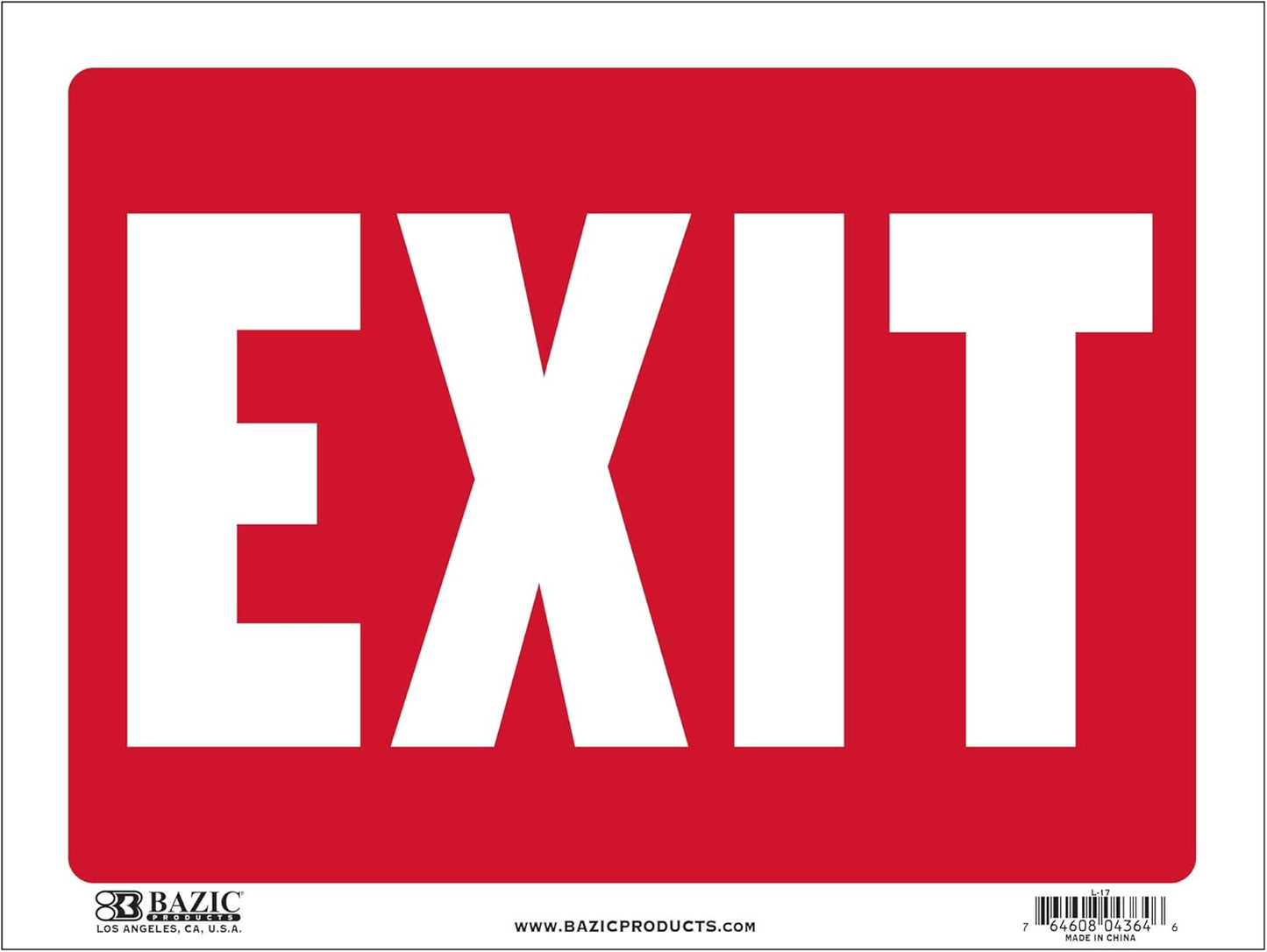 Durable Waterproof Exit Sign 12x16 for Business and Home Use