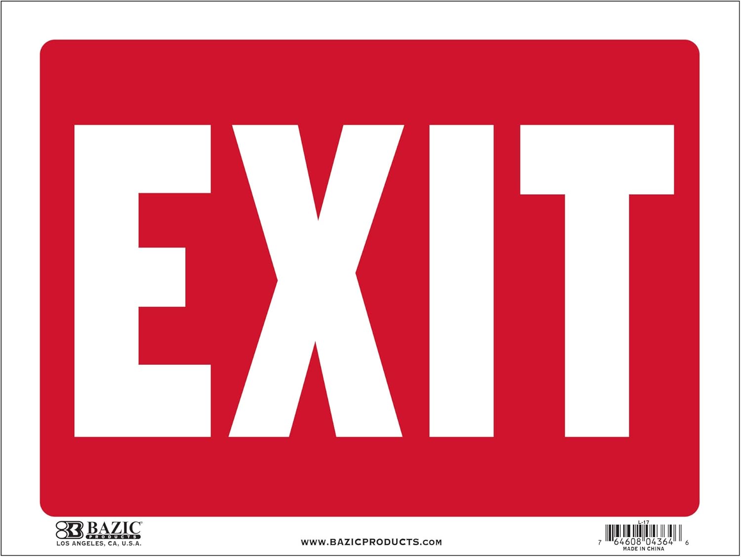 Durable Waterproof Exit Sign 12x16 for Business and Home Use