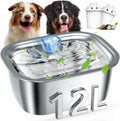 3 Gallon Dog Water Fountain for Large Dogs - Stainless Steel Hydration