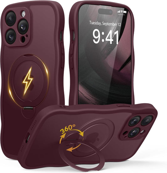 GolbinBox iPhone 14 Pro Case with 360 Spin Magnetic Stand