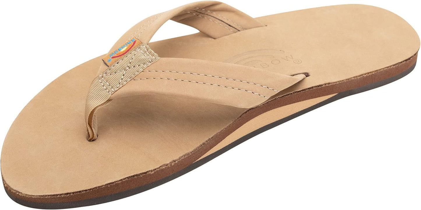 Rainbow Sandals Men's Single Layer Premier Leather Flip Flops