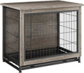JY QAQA Dog Crate Furniture Wooden Dog Crate Table - Furniture-Style