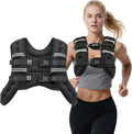 Weighted Vest 12lb/16lb/20lb with Reflective Stripes - Add Resistance