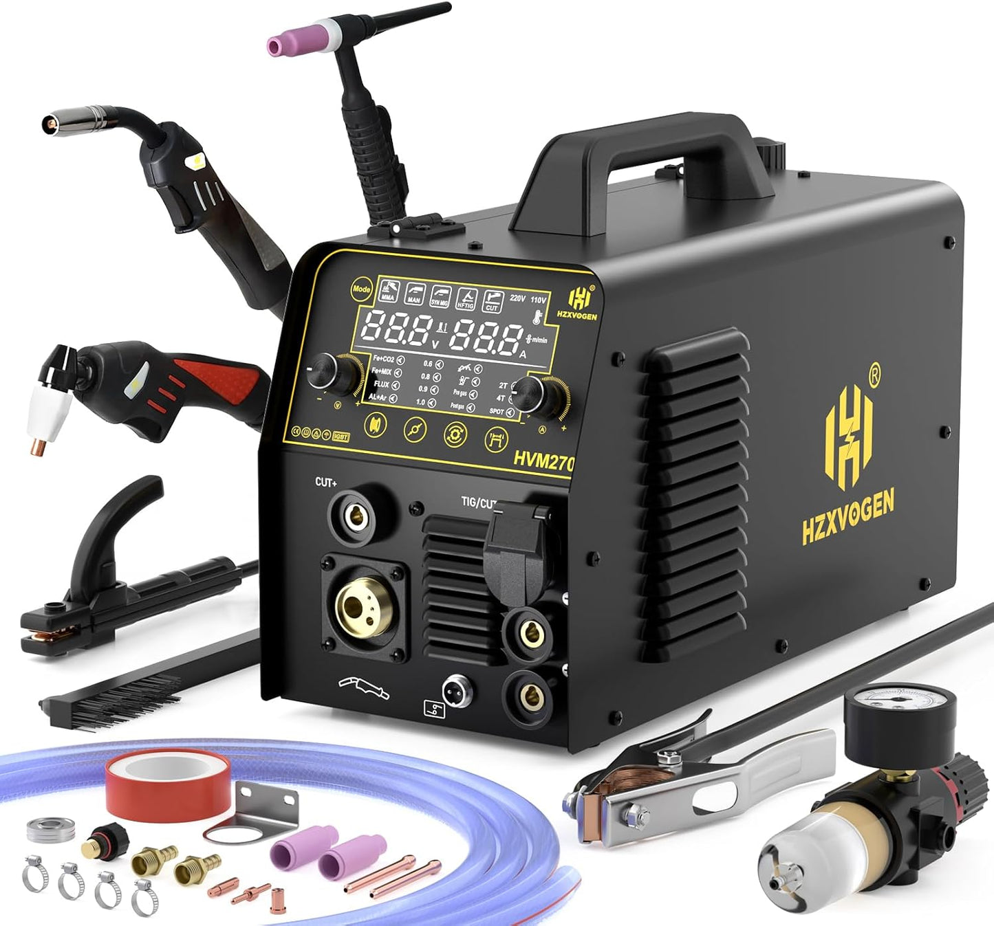 H HZXVOGEN MIG Welder 200A Plasma Cutter Combo for All Needs