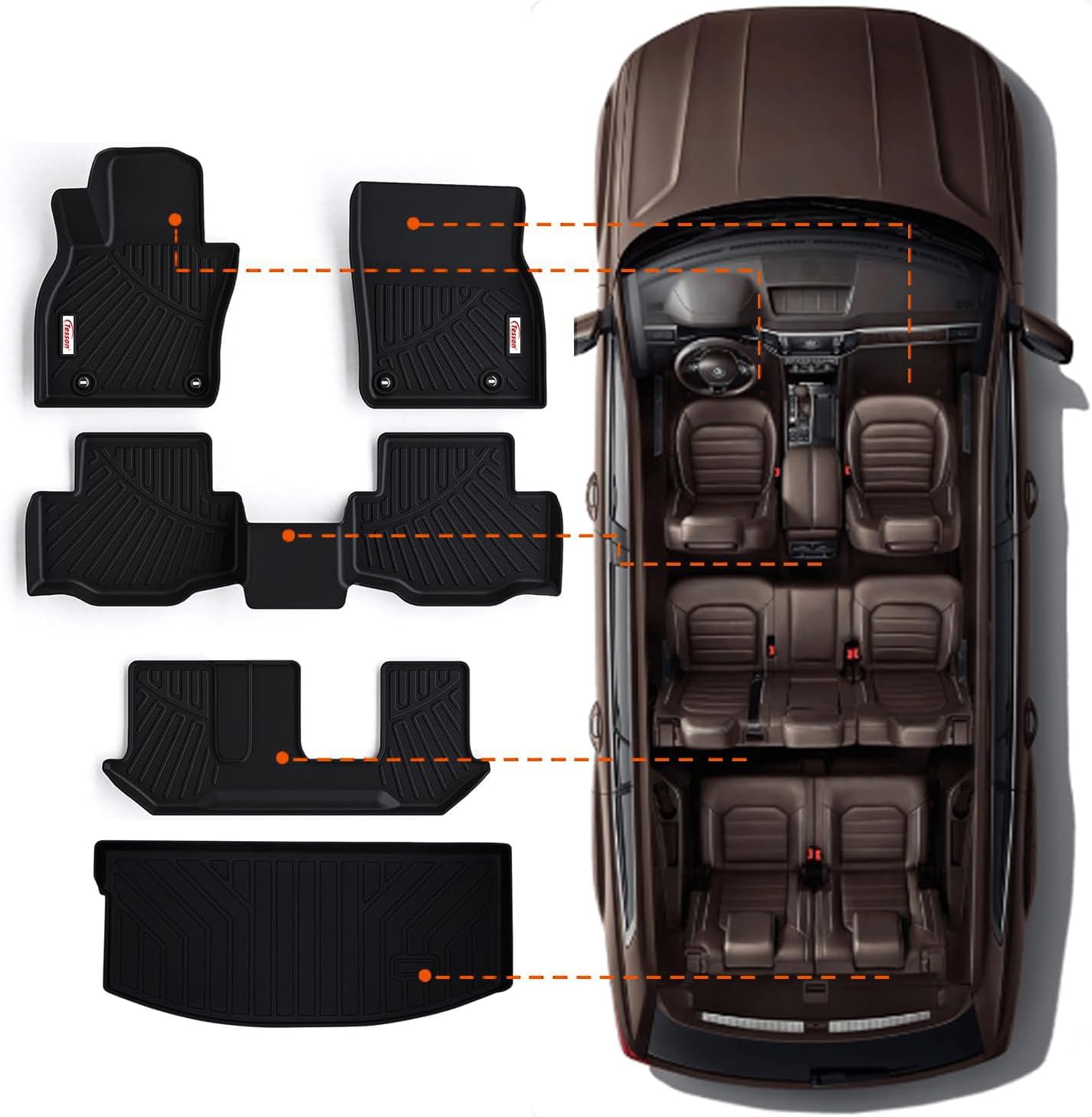 Custom Fit Tesson Floor Mats for Mazda CX-90 & CX90 PHEV 2024-2026