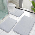 Yimobra Memory Foam Bath Mat Set 3 Pieces - Super Soft Absorbent Quick
