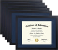 Diploma Frames 11x14 with Mat, Set of 6 for Certificates