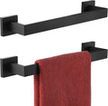 12-Inch Single Towel Bar Matte Black - Sturdy SUS304 Wall Mount