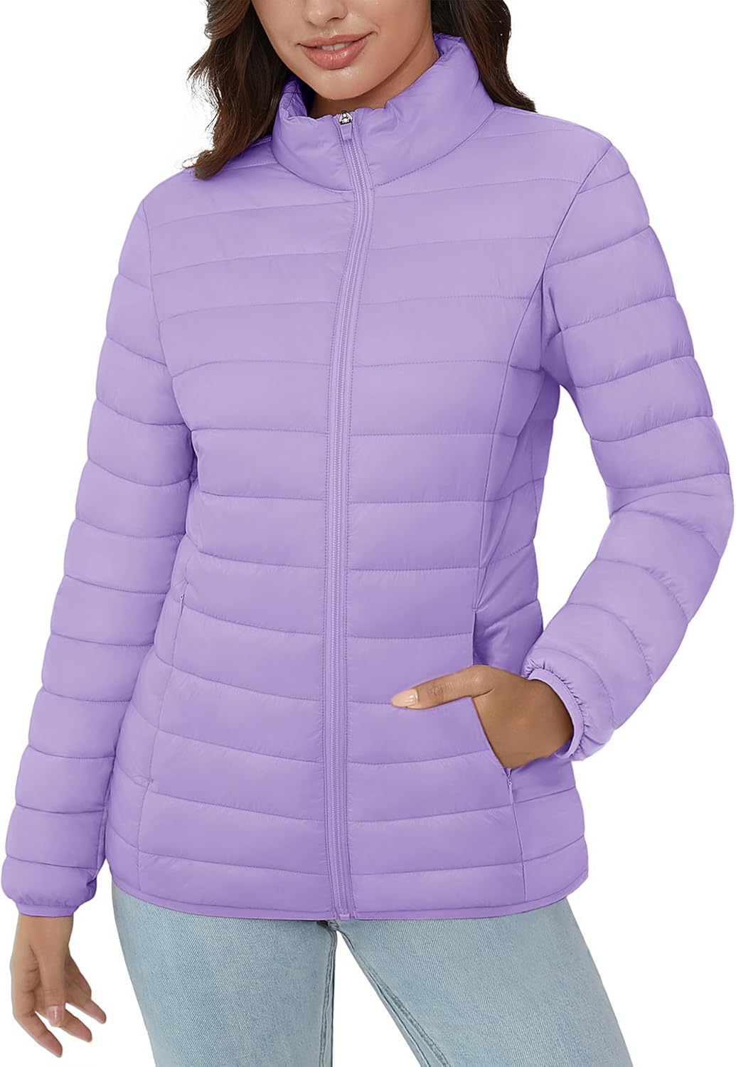 Lightweight Quilted Puffer Jacket for Women - Warm & Stylish
