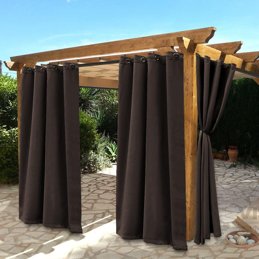 BONZER Waterproof Indoor/Outdoor Curtains for All Seasons