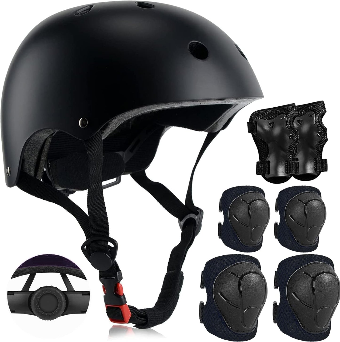 Adjustable Kids Helmet with Protective Gear for Safe Fun