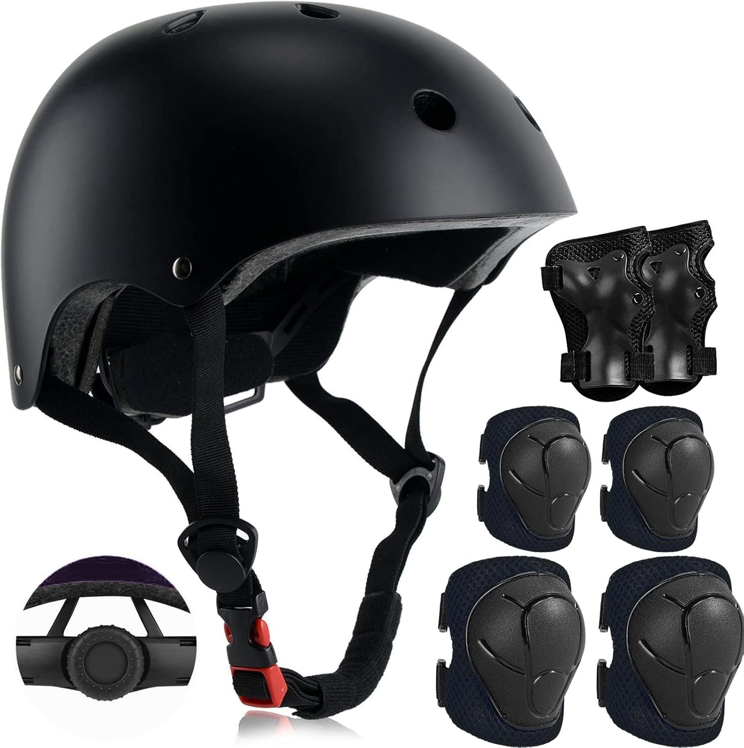 Adjustable Kids Helmet with Protective Gear for Safe Fun