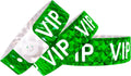 Ouchan Holographic VIP Plastic Party Wristbands Green - 500 Pack