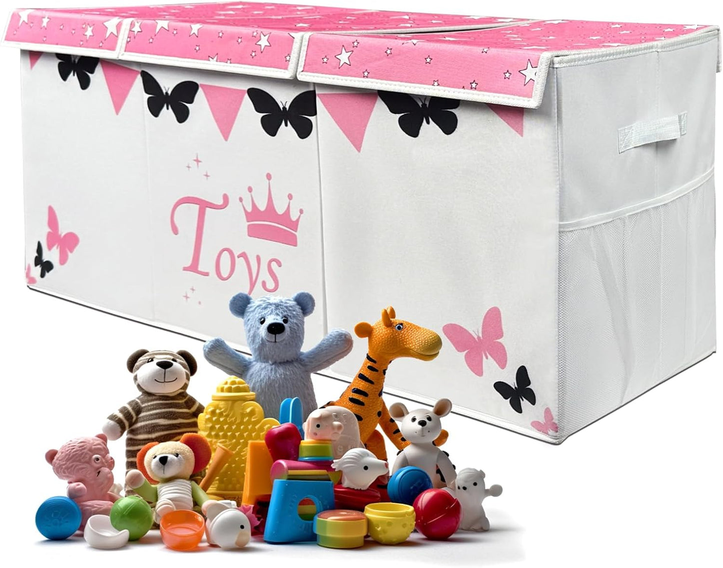 Extra Large Toy Box for Girls - Durable Storage Organizer