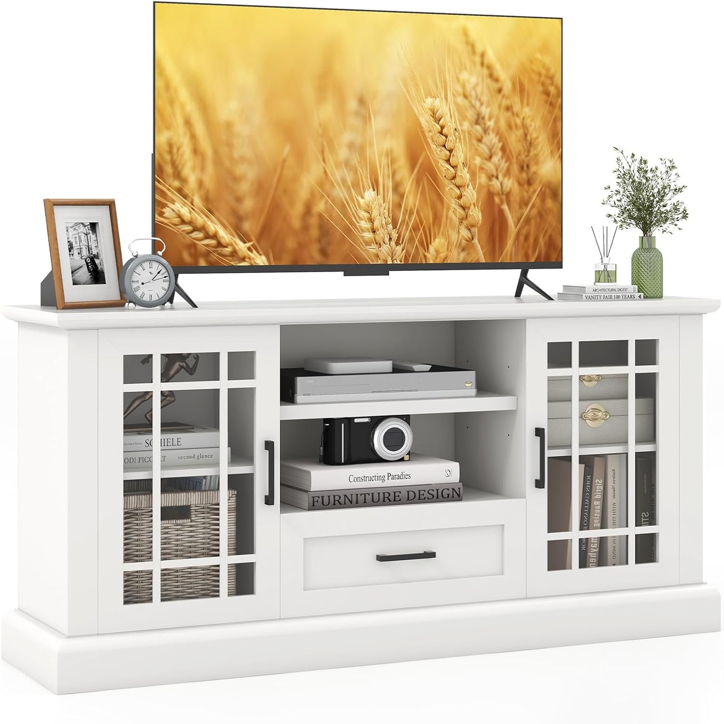 Tangkula 70 TV Stand - Elegant Storage Solution