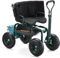 Rolling Garden Seat with Wheels - Ergonomic Mobile Gardening Stool