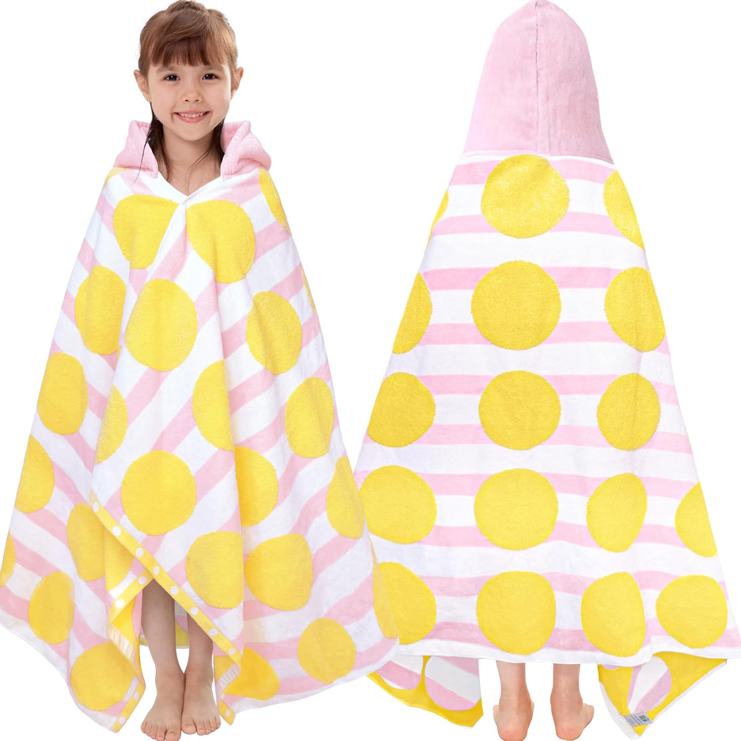 VOOVA & MOVAS Kids Bath Towel with Hood for Pool and Beach