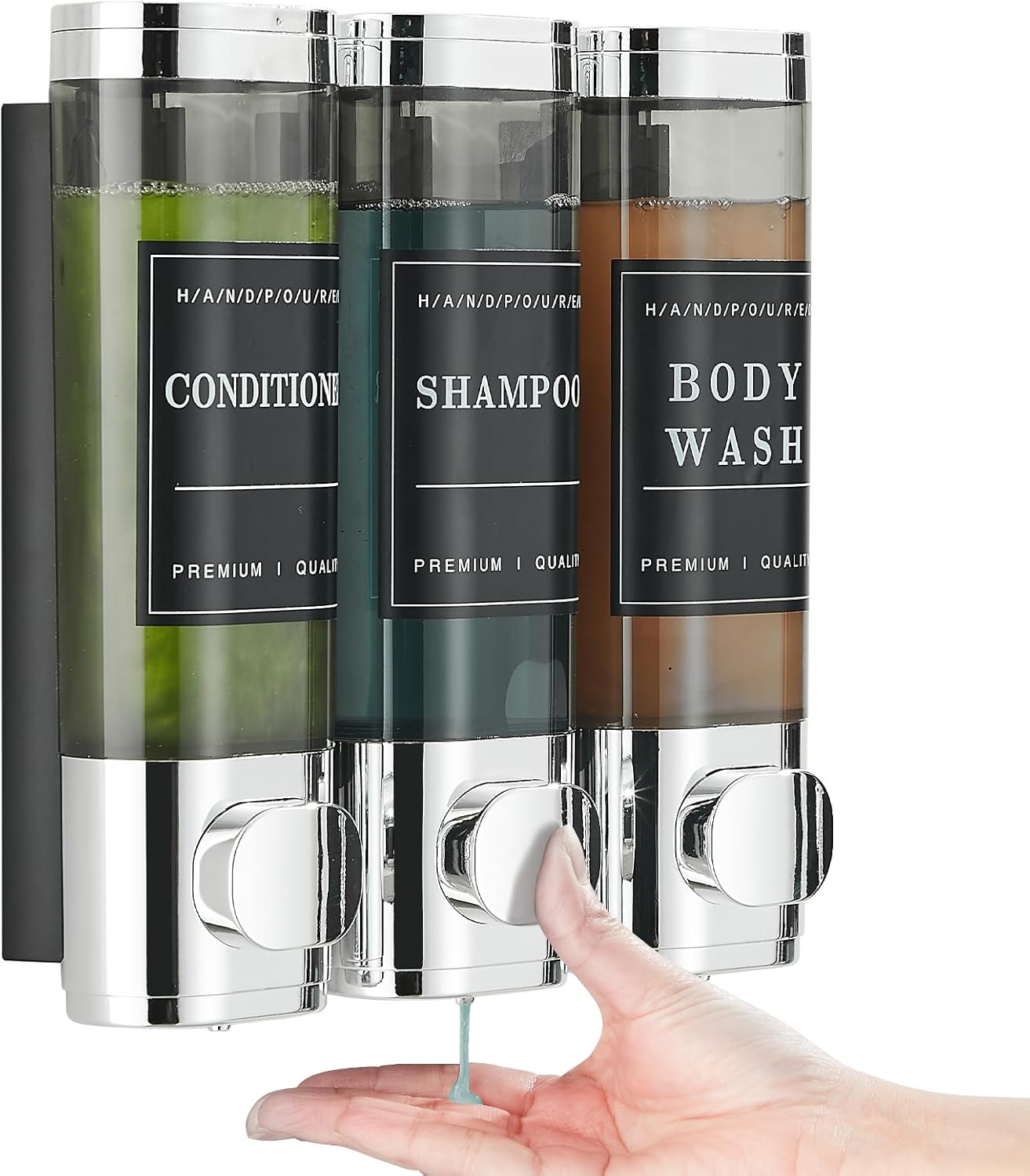 Wall-Mounted Shampoo Dispenser - Easy Shower Organization