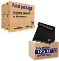 POLYSELLS 120000 pcs 10x13 Inches Black Poly Mailers Shipping
