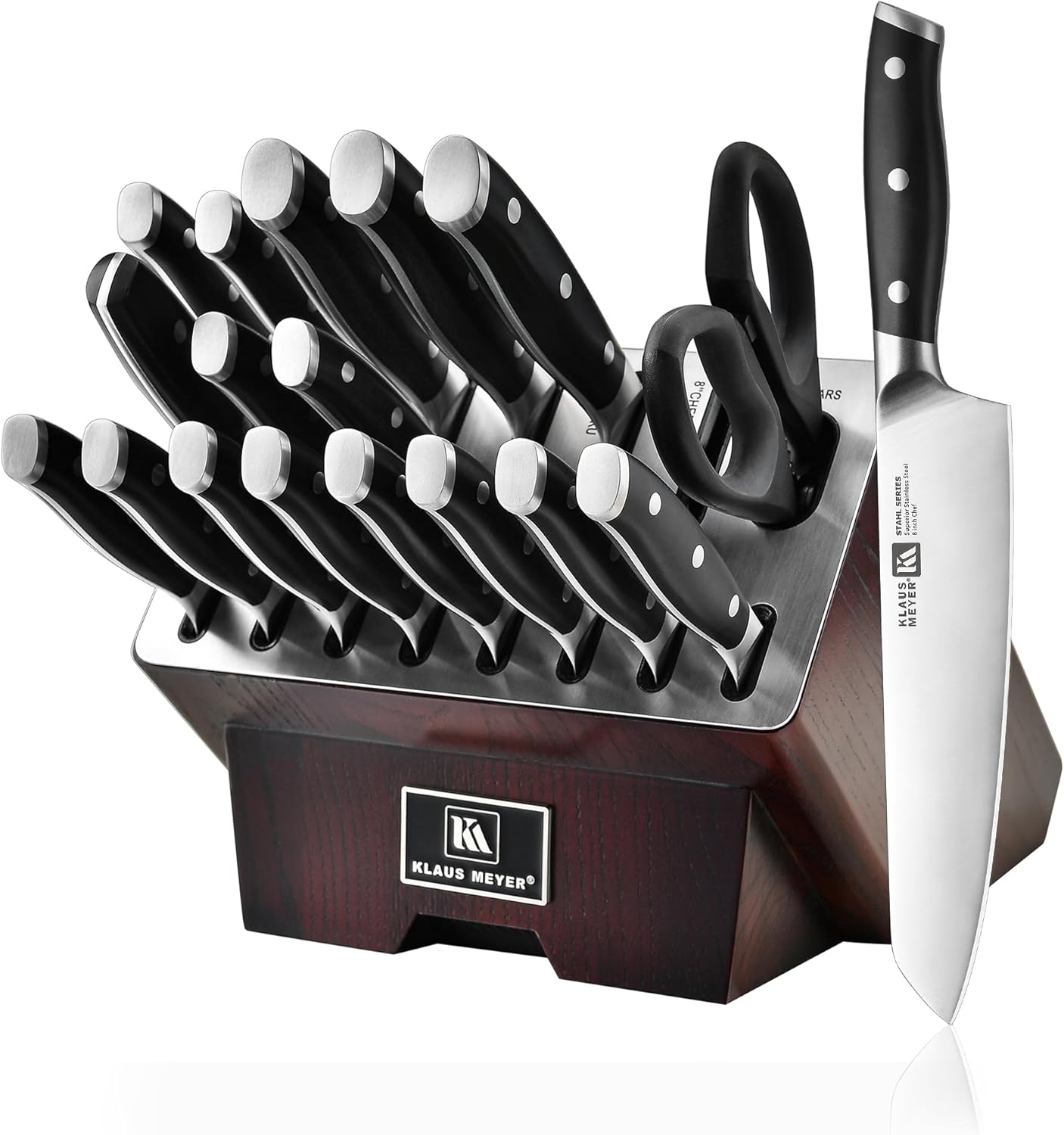 Klaus Meyer Stahl 19 Piece High Carbon German Steel Knife Set