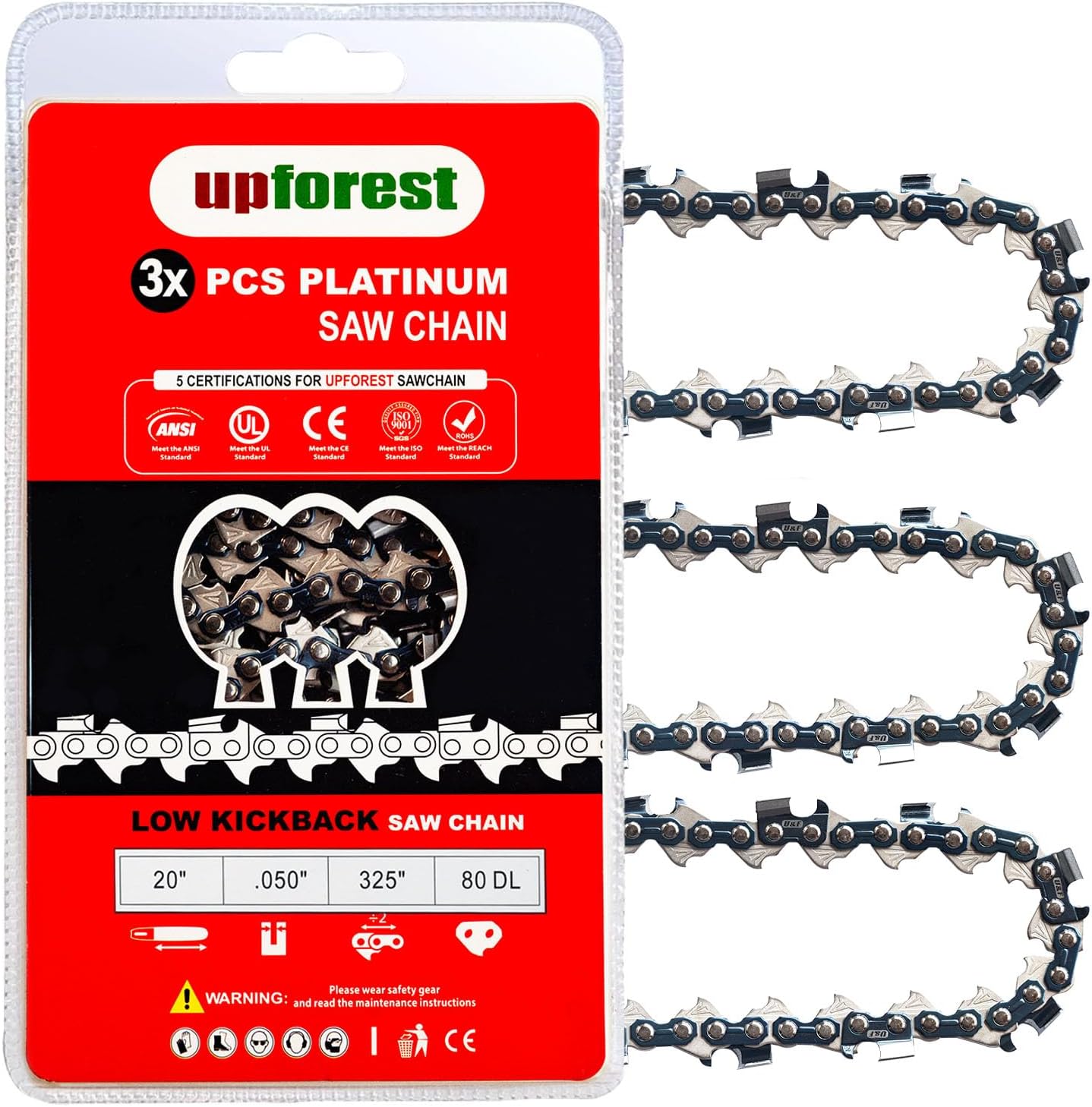 20 Inch Chainsaw Chain for Husqvarna Models with Low Kickback