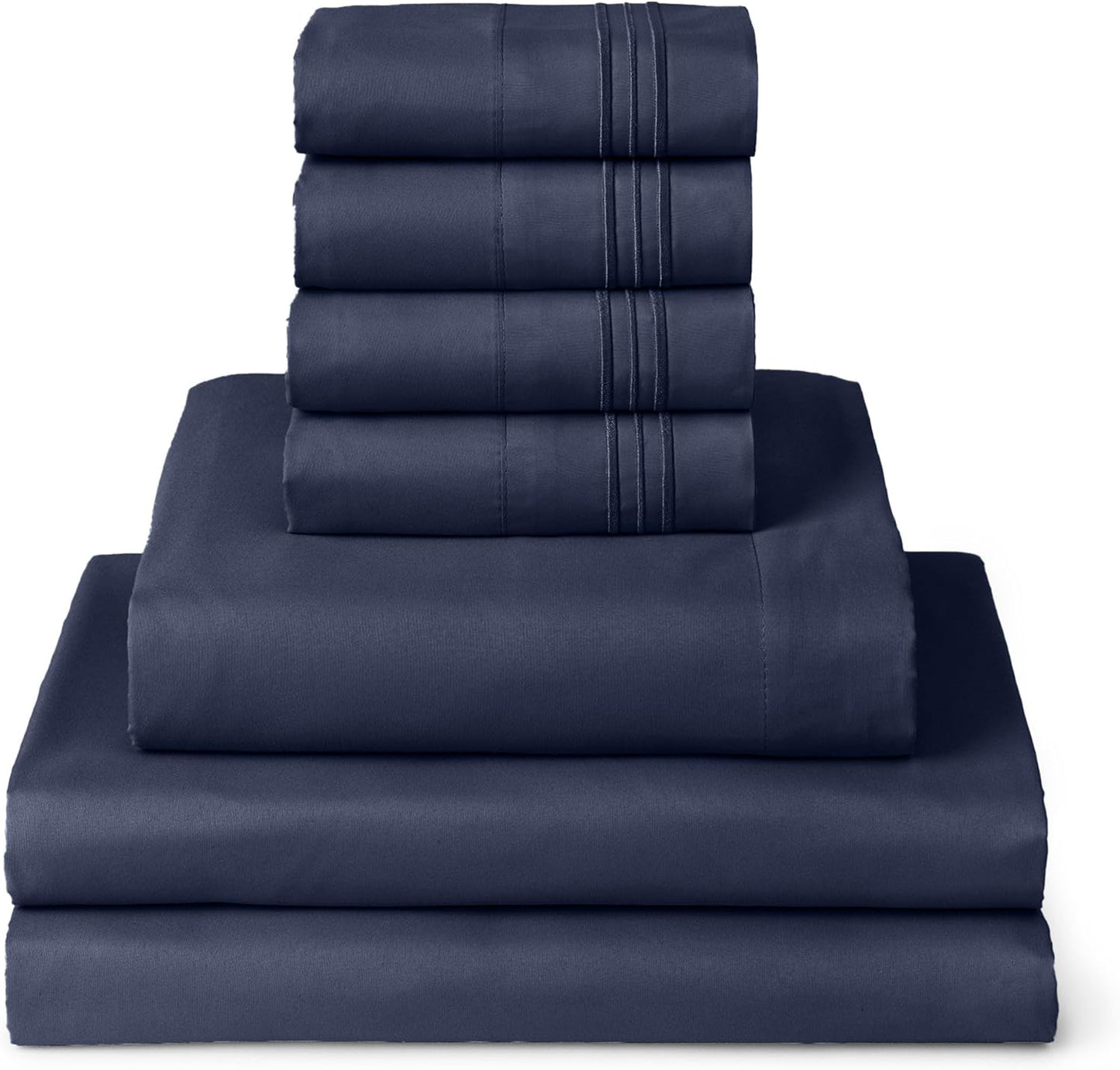 Mellanni Split King Sheet Set - 7-Piece Bedding for Comfort