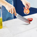 Acrylic Cutting Board with Juice Groove and Counter Lip - Clear 20in x