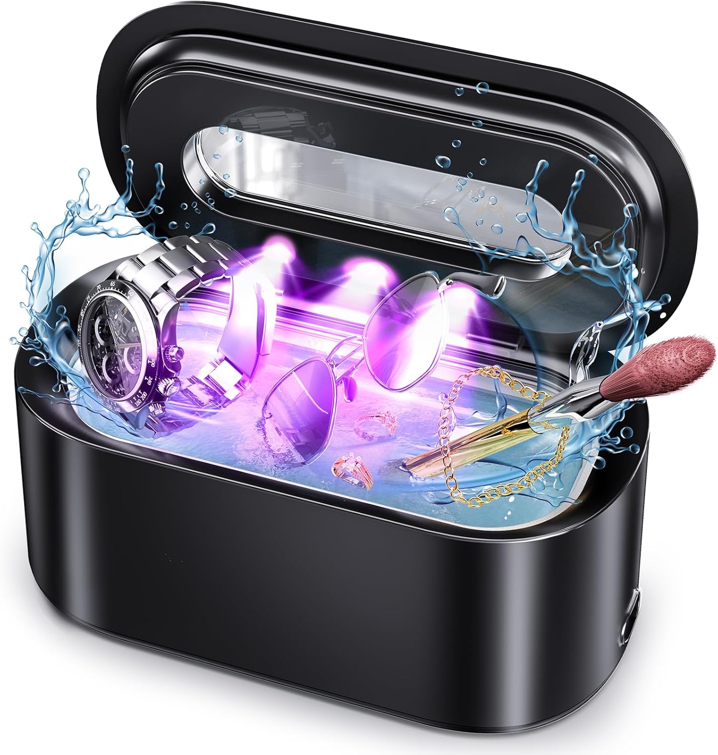 Ultrasonic Jewelry Cleaner for Rings, Eyeglasses, and More