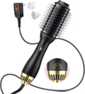 Dual Voltage Hair Dryer Brush with EU Plug Adapter for Travel
