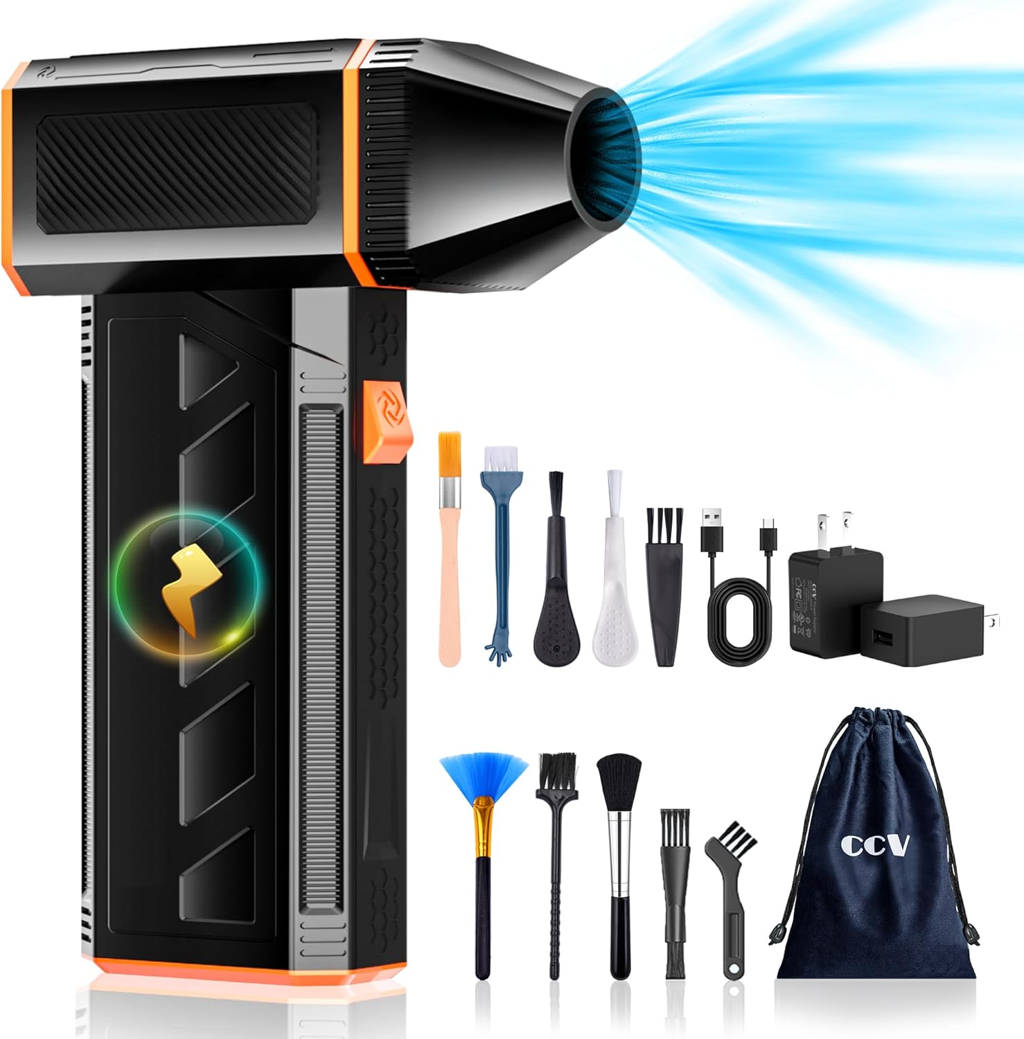 130000RPM Electric Air Duster - Cordless & Rechargeable