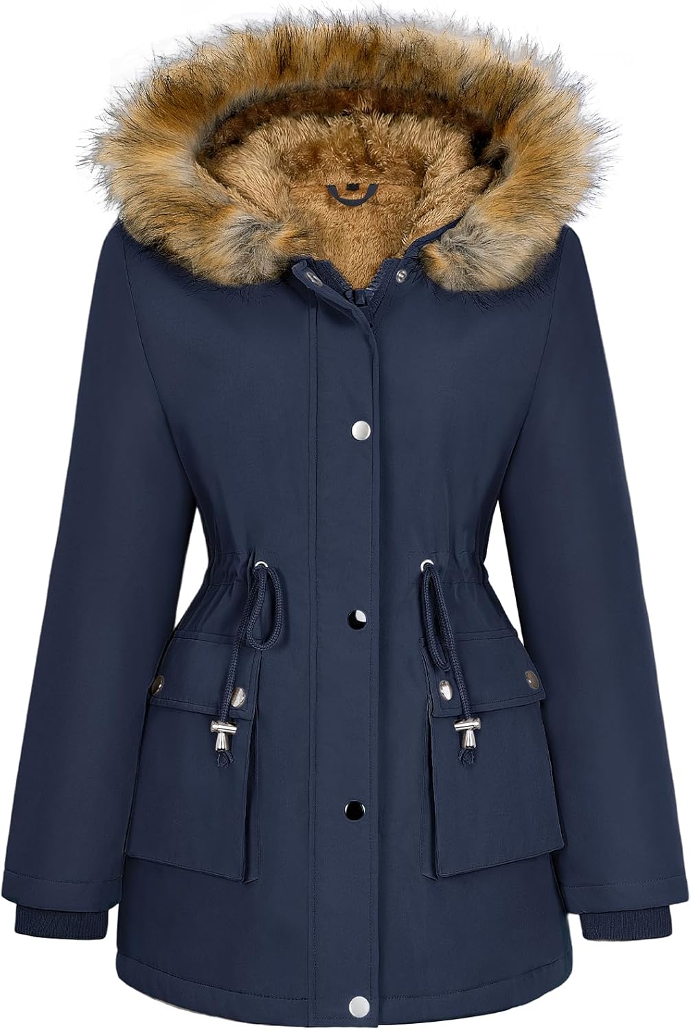 HEEKPEK Women Winter Coats Fleece Lined Parka Jackets Warm