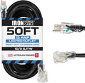 Iron Forge Cable 50 ft Lighted Outdoor Extension Cord - Heavy Duty