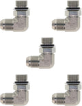90 Elbow 3/4in Male JIC x 3/4in ORB - 5 Pack of Quality Fittings